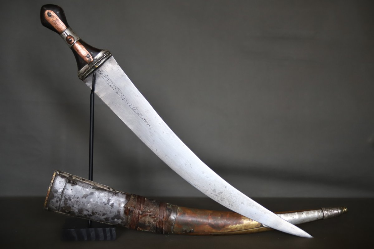 Arab Jambiya Dagger - Arabian Peninsula, Saudi Arabia Or Yemen, 19th/early 20th Century-photo-4