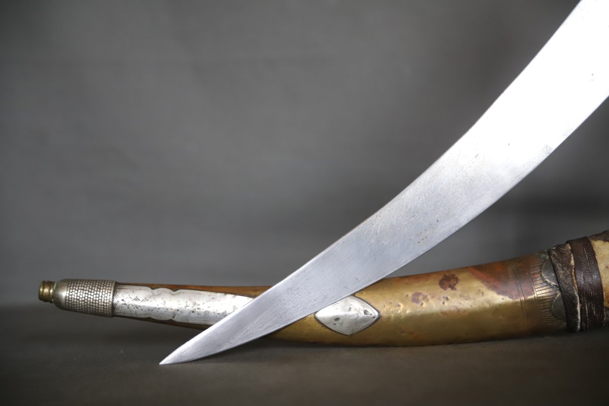 Arab Jambiya Dagger - Arabian Peninsula, Saudi Arabia Or Yemen, 19th/early 20th Century-photo-4