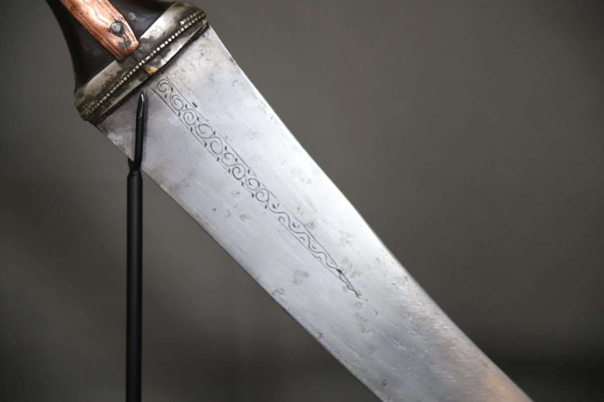 Arab Jambiya Dagger - Arabian Peninsula, Saudi Arabia Or Yemen, 19th/early 20th Century-photo-6