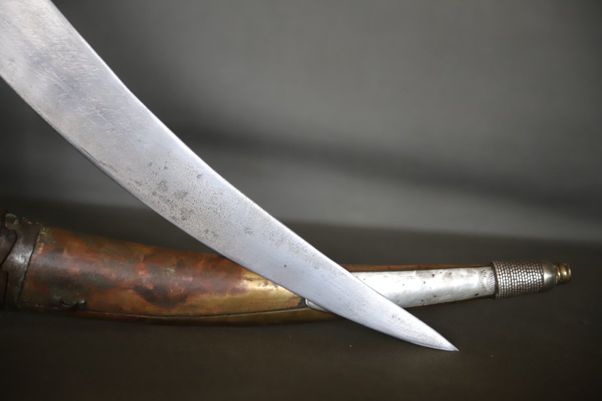 Arab Jambiya Dagger - Arabian Peninsula, Saudi Arabia Or Yemen, 19th/early 20th Century-photo-7