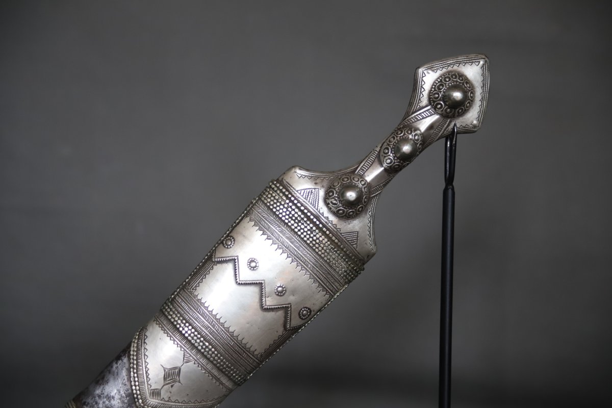 Arab Jambiya Dagger - Arabian Peninsula, Saudi Arabia Or Yemen, 19th/early 20th Century-photo-1