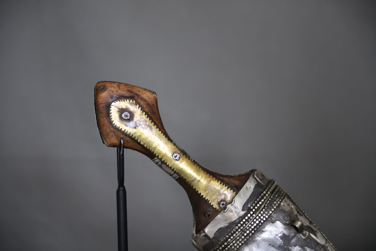 Arab Jambiya Dagger - Arabian Peninsula, Saudi Arabia Or Yemen, 19th/early 20th Century-photo-2