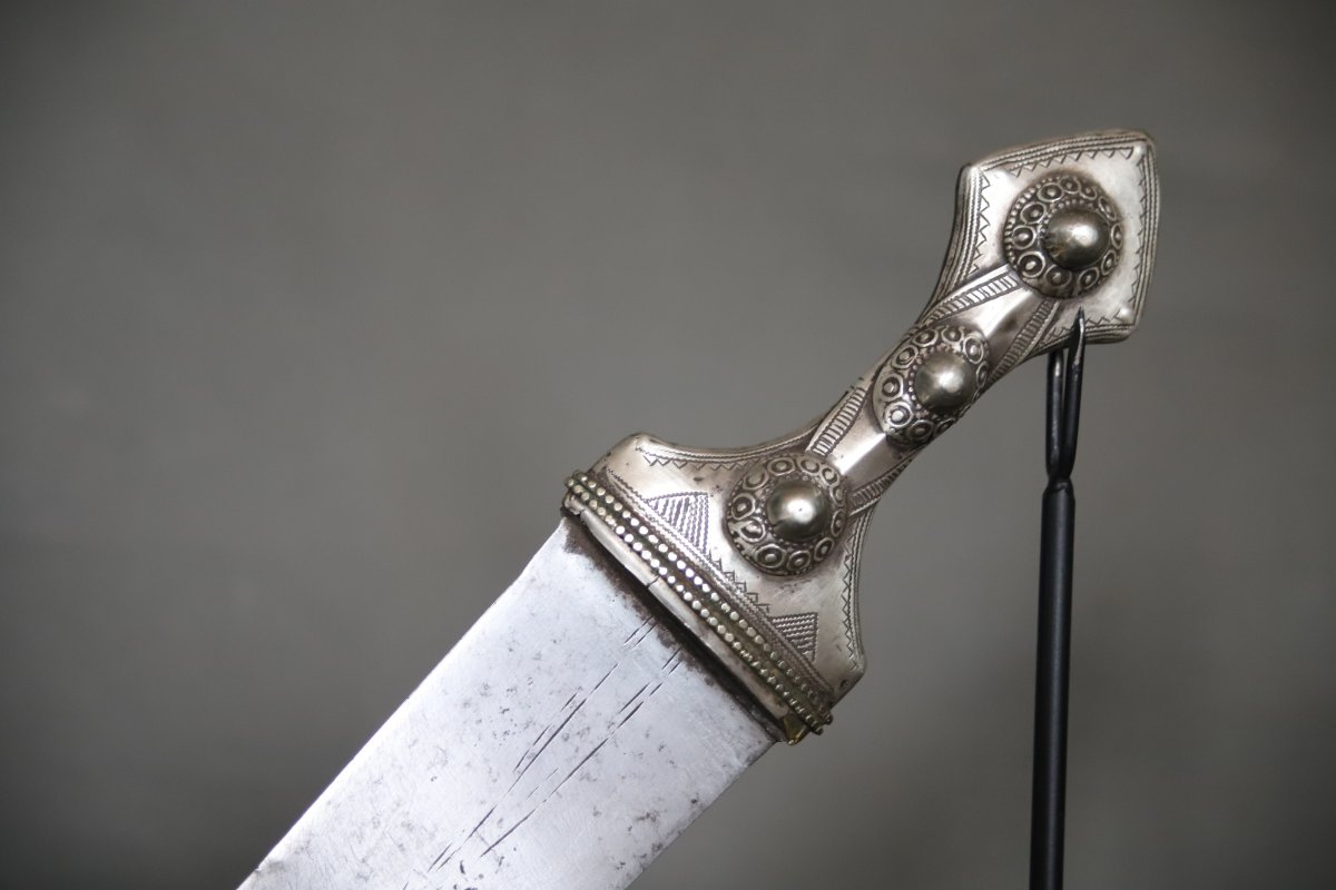 Arab Jambiya Dagger - Arabian Peninsula, Saudi Arabia Or Yemen, 19th/early 20th Century-photo-3