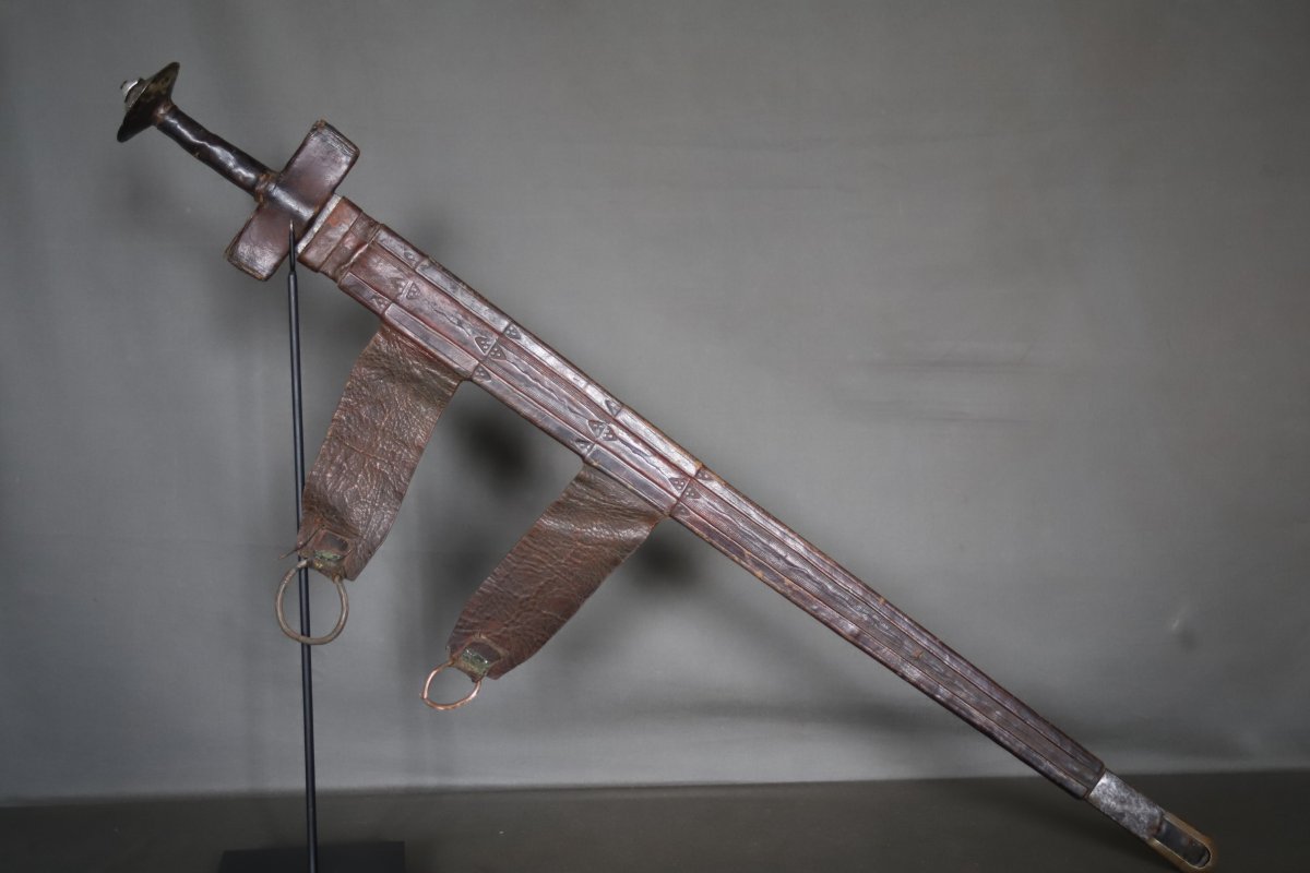 Takouba Targui Sword - Southern Algeria, Mali, Niger, Early 20th Century Or Earlier-photo-3