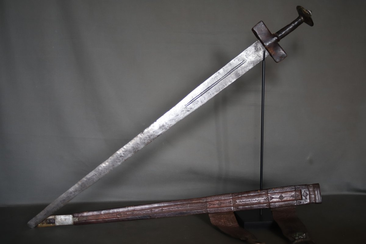 Takouba Targui Sword - Southern Algeria, Mali, Niger, Early 20th Century Or Earlier-photo-2
