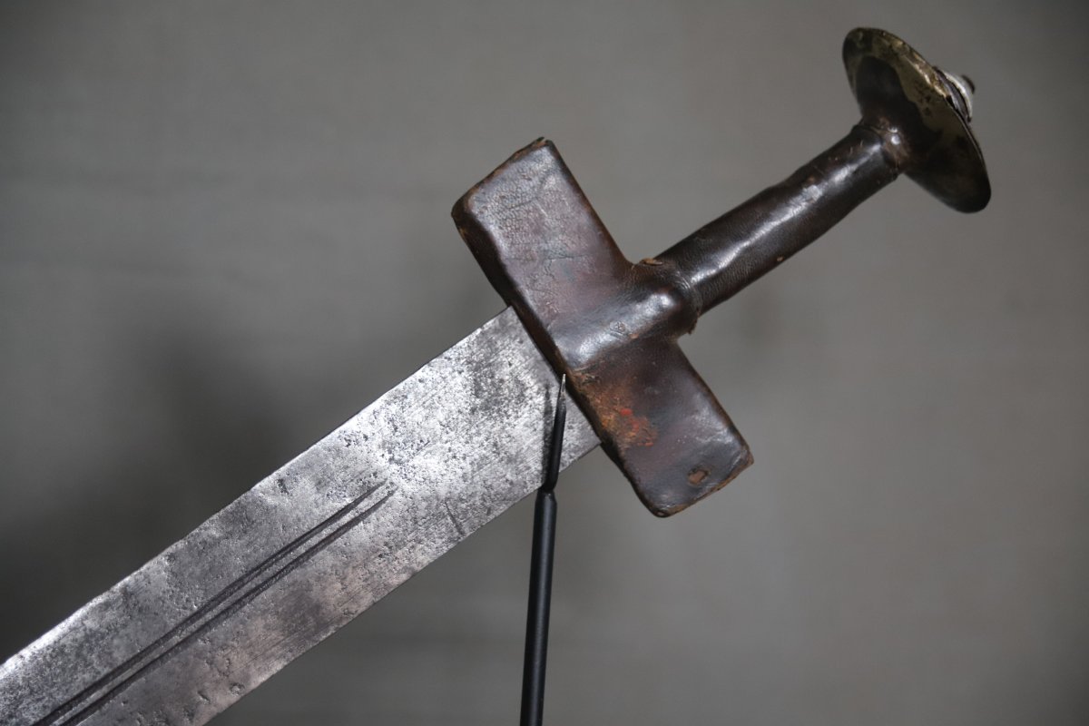 Takouba Targui Sword - Southern Algeria, Mali, Niger, Early 20th Century Or Earlier-photo-3