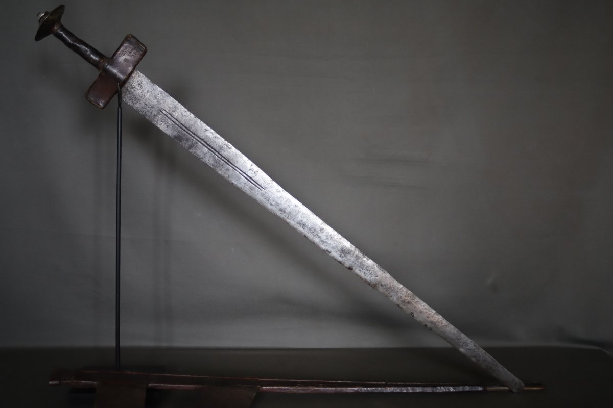 Takouba Targui Sword - Southern Algeria, Mali, Niger, Early 20th Century Or Earlier-photo-6