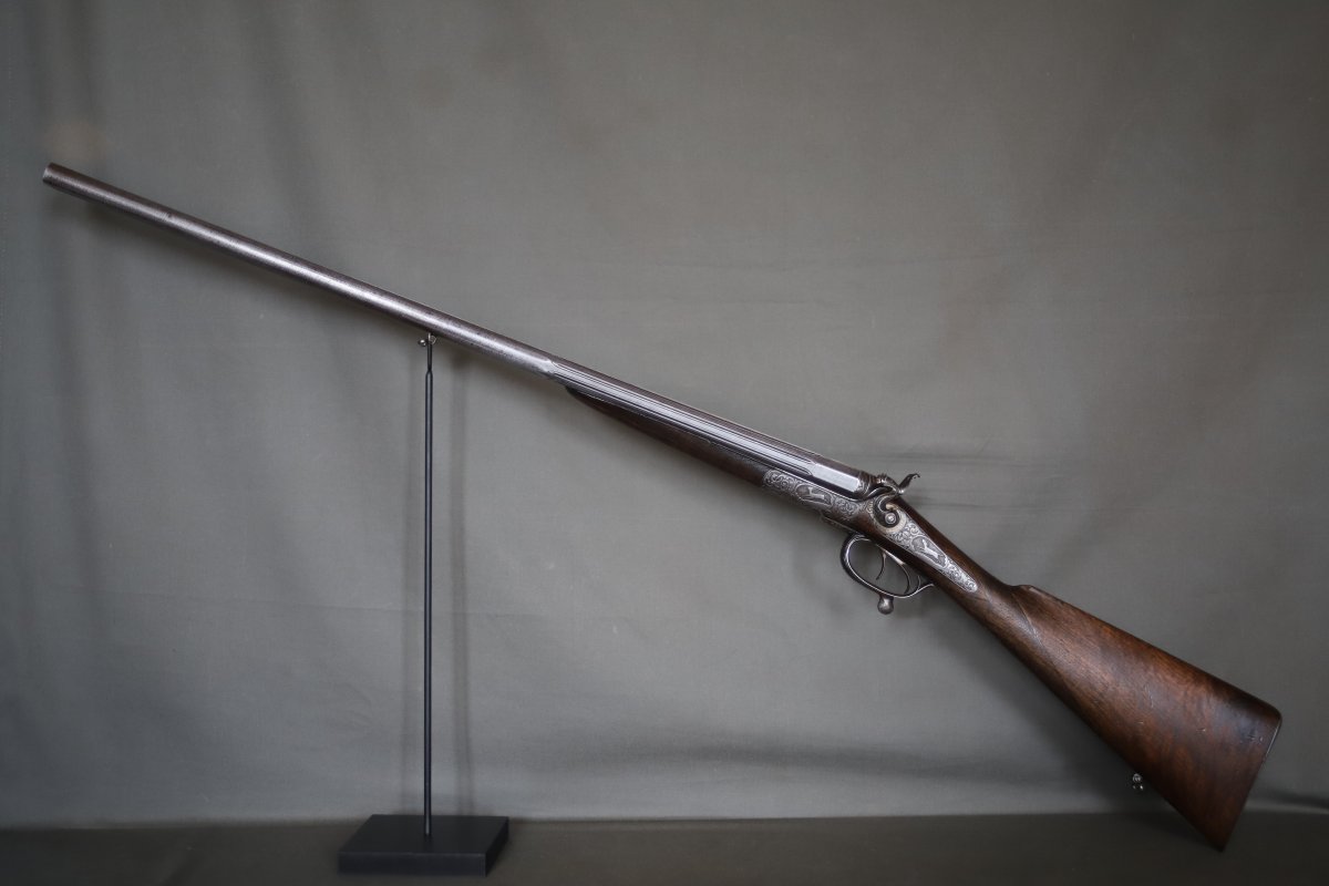 Fusil De Chasse Calibre 16  à Percussion Centrale Et Chiens Extérieurs - Fin 19ème, Catégorie D-photo-3