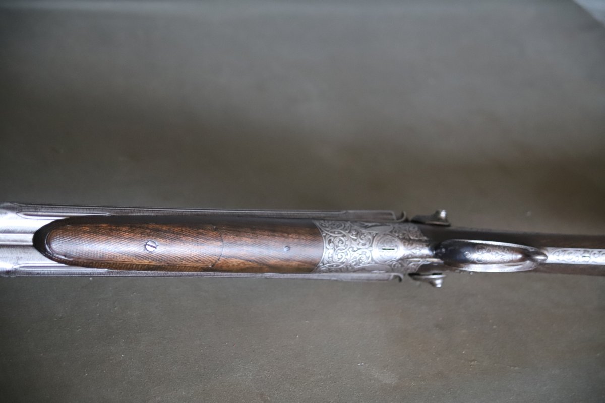 Fusil De Chasse Calibre 16  à Percussion Centrale Et Chiens Extérieurs - Fin 19ème, Catégorie D-photo-4