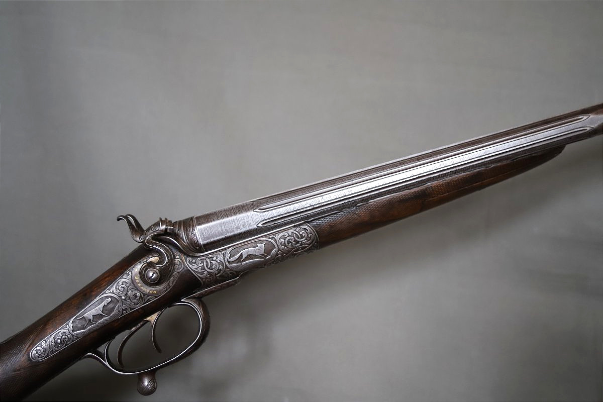 Fusil De Chasse Calibre 16  à Percussion Centrale Et Chiens Extérieurs - Fin 19ème, Catégorie D