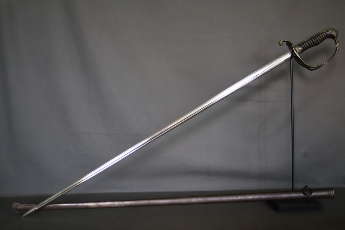 Sabre Français d'officier d'infanterie modèle 1882 - France, daté 1903-photo-2