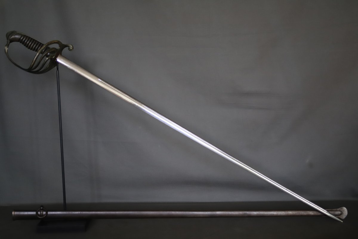 Sabre Français d'officier d'infanterie modèle 1882 - France, daté 1903-photo-8