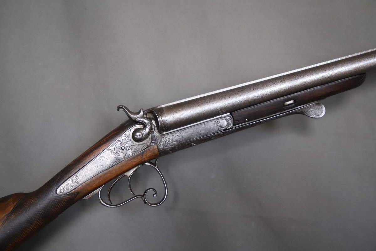 16 Gauge Centerfire Hunting Rifle And Outdoor Dogs - Late 19th Century, Category D-photo-3