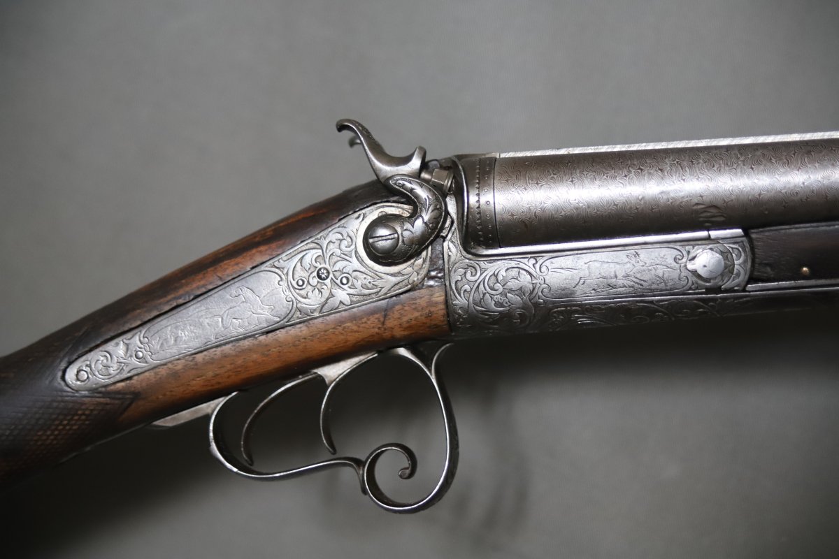 16 Gauge Centerfire Hunting Rifle And Outdoor Dogs - Late 19th Century, Category D-photo-4