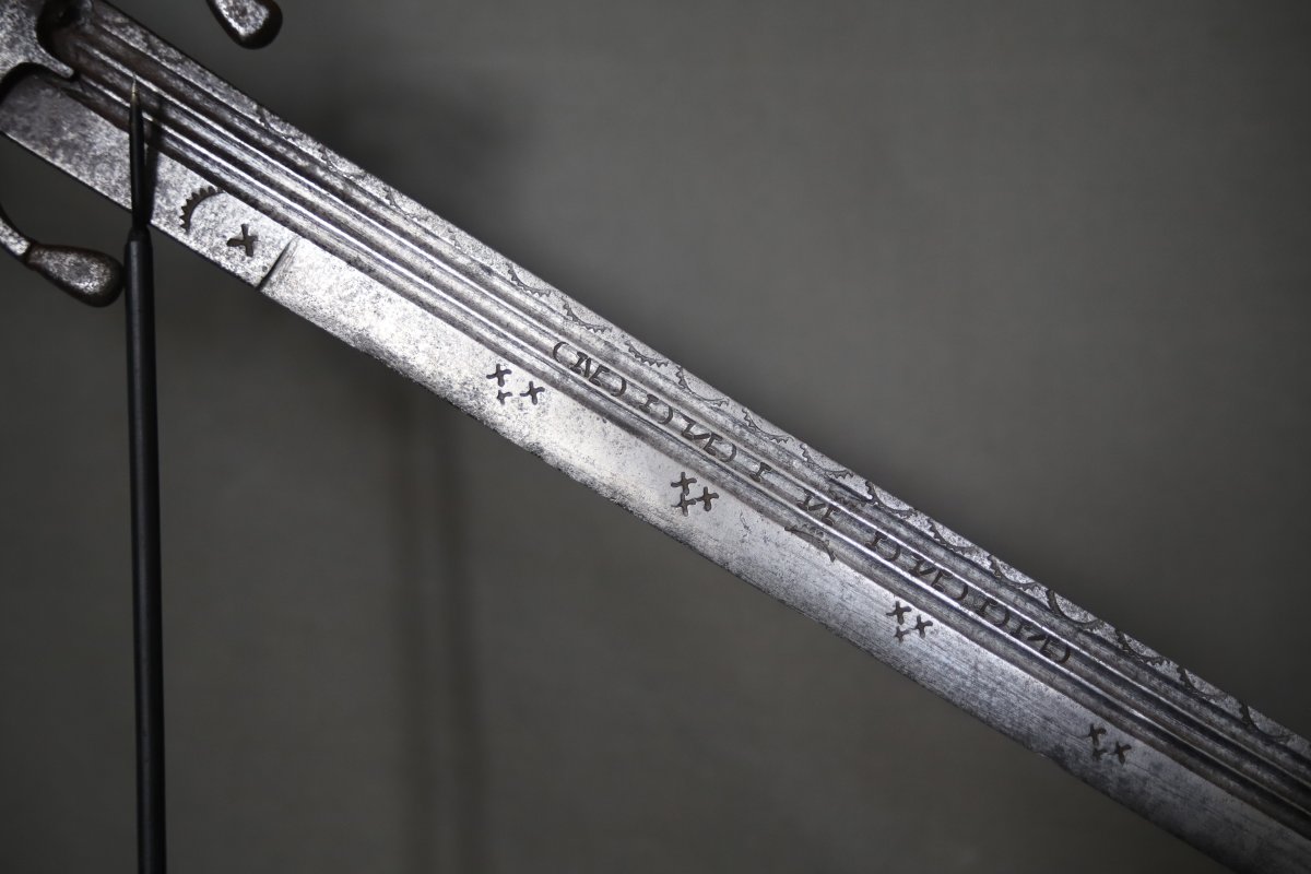 Moroccan Nimcha Sword With Strong European Blade - Morocco, 17th Century-photo-1