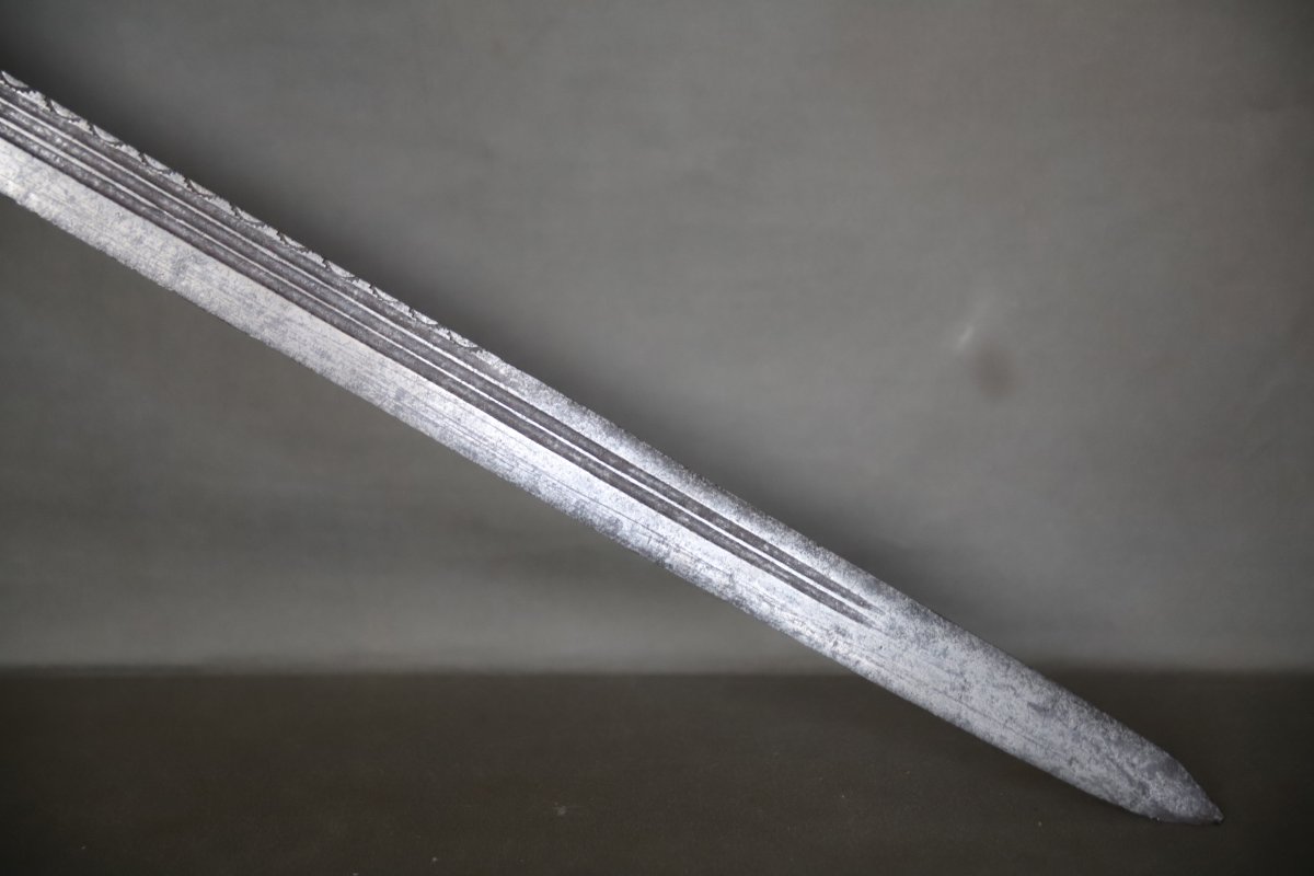 Moroccan Nimcha Sword With Strong European Blade - Morocco, 17th Century-photo-2