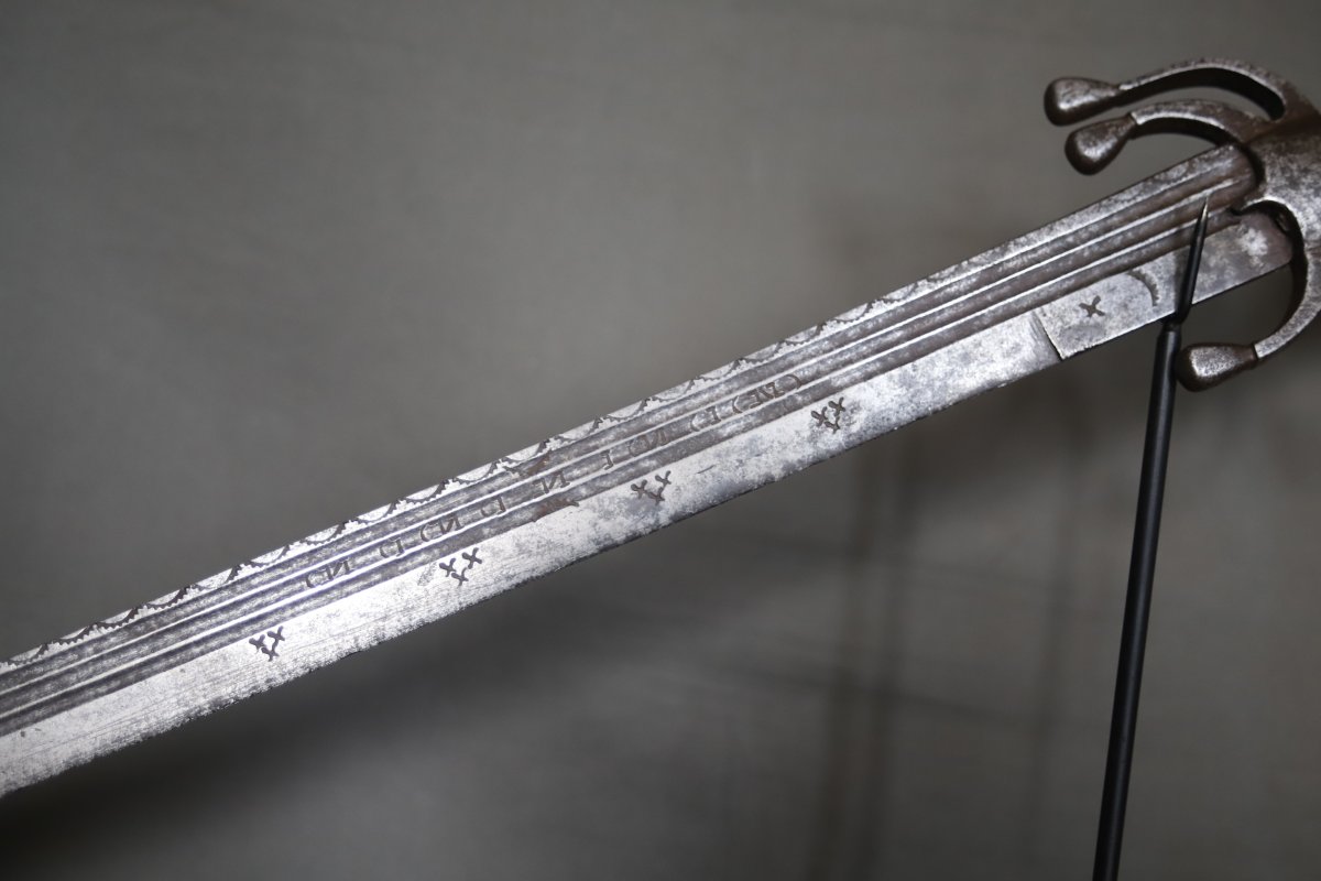 Moroccan Nimcha Sword With Strong European Blade - Morocco, 17th Century-photo-3