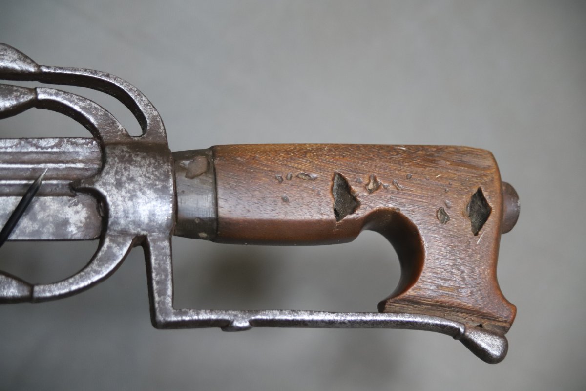 Moroccan Nimcha Sword With Strong European Blade - Morocco, 17th Century-photo-6