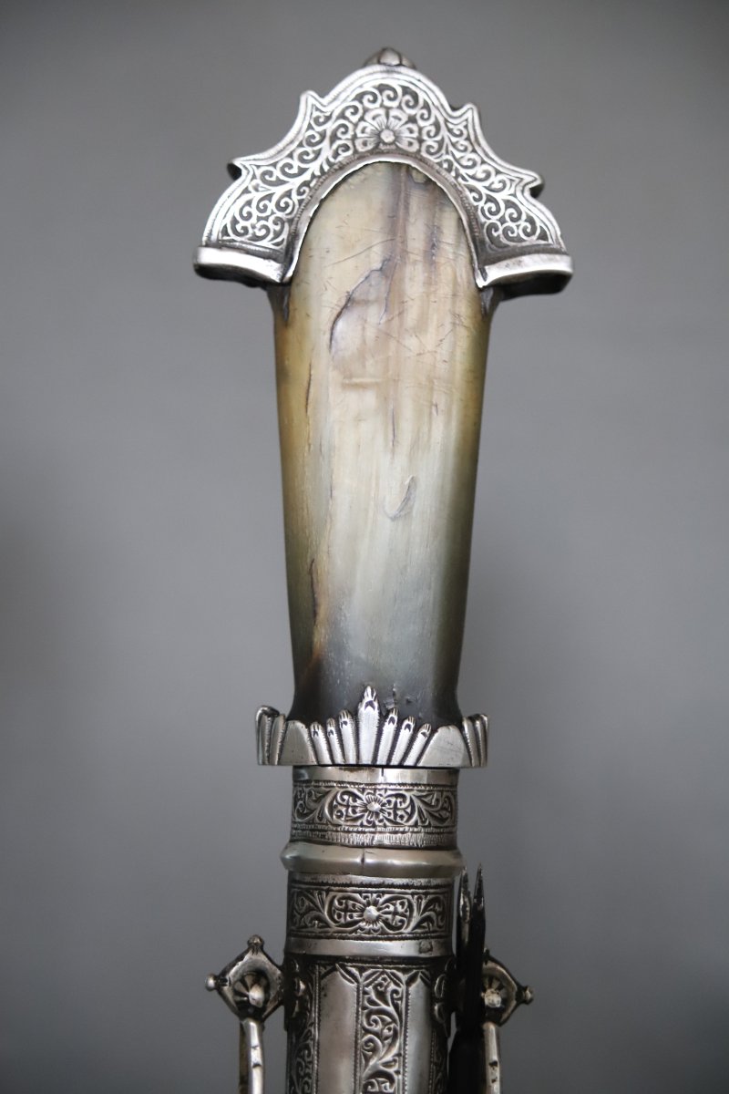  Moroccan Dagger Called Koumya - Morocco, 1930-40-photo-3