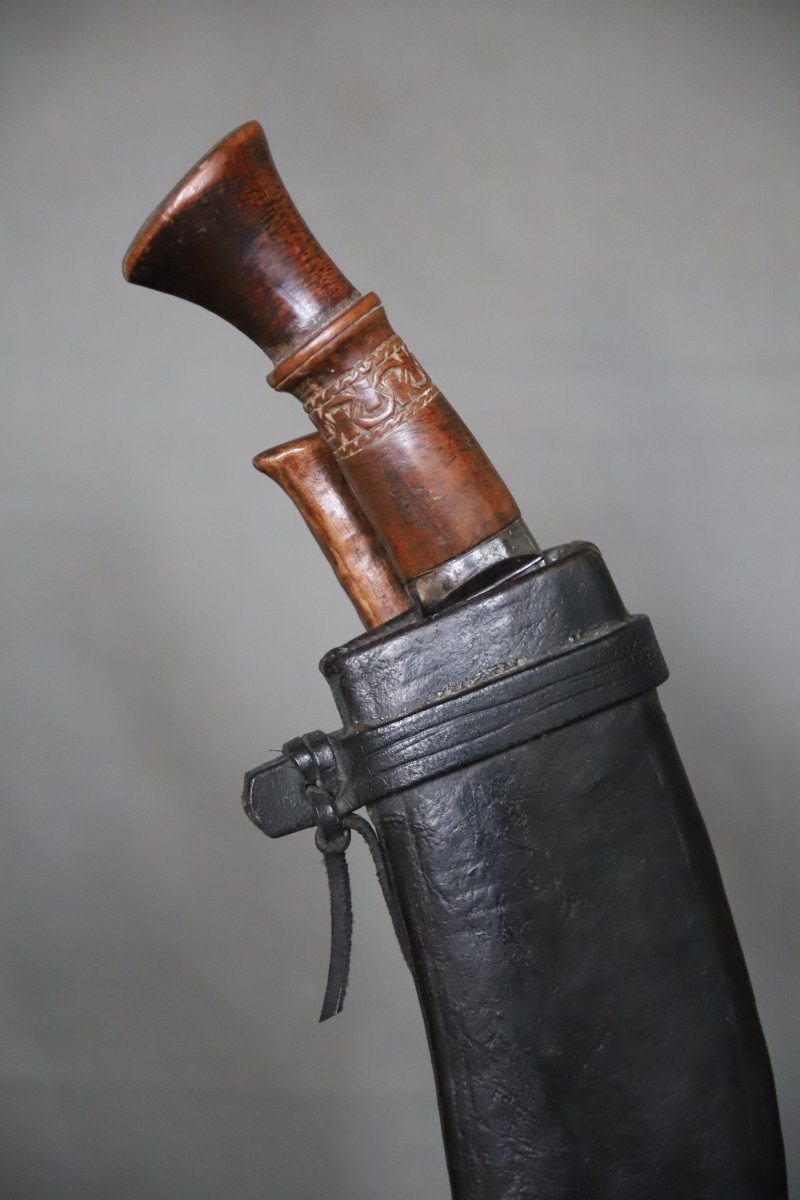 Large Nepalese Kukuri Knife (kukri, Khukri) - Nepal, 1st Half 20th Century-photo-2