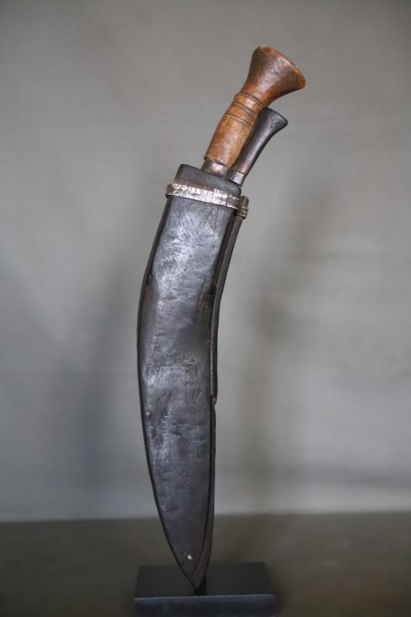 Nepalese Kukuri Knife (kukri, Khukri) - Nepal, Mid-20th Century-photo-2