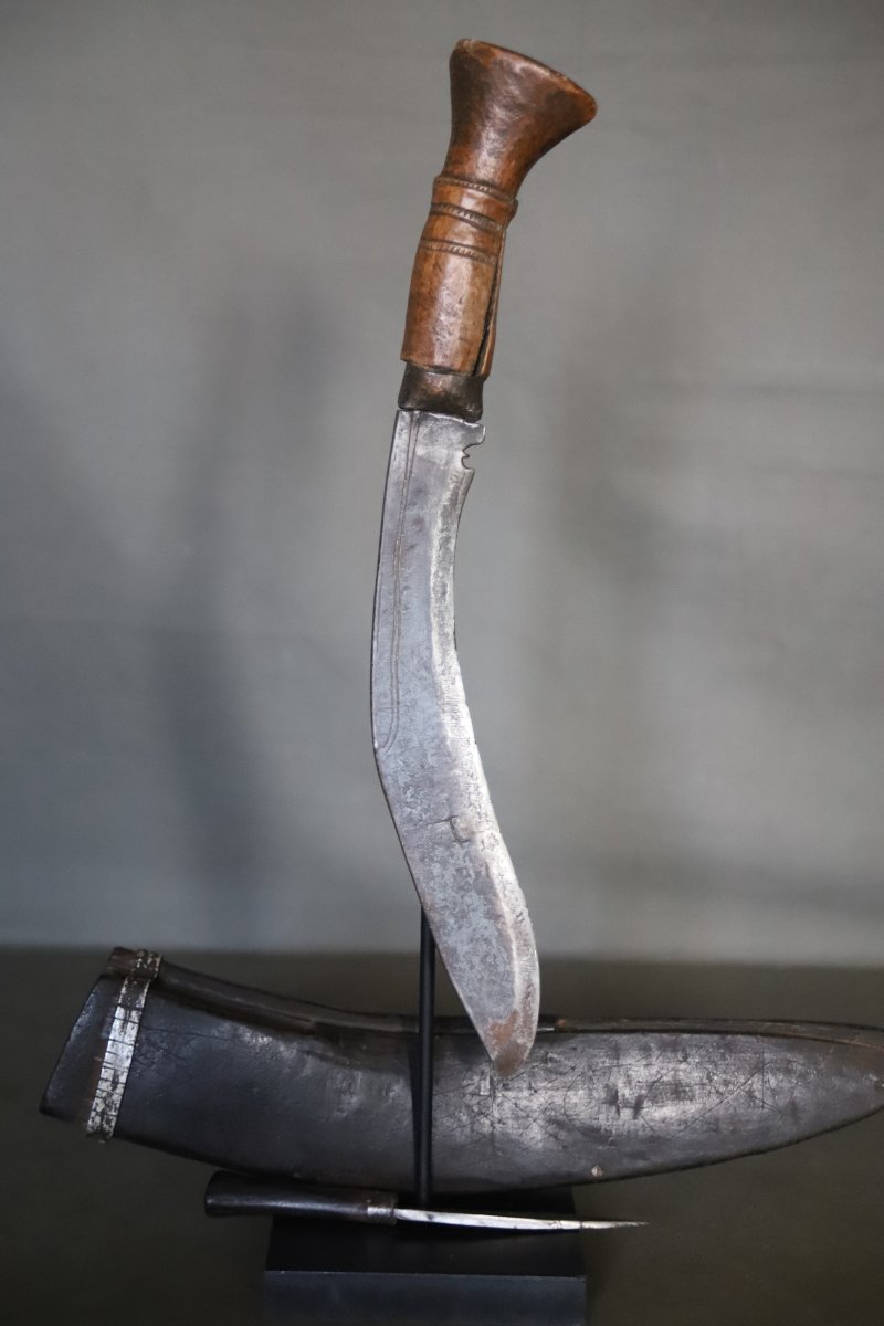 Nepalese Kukuri Knife (kukri, Khukri) - Nepal, Mid-20th Century-photo-4