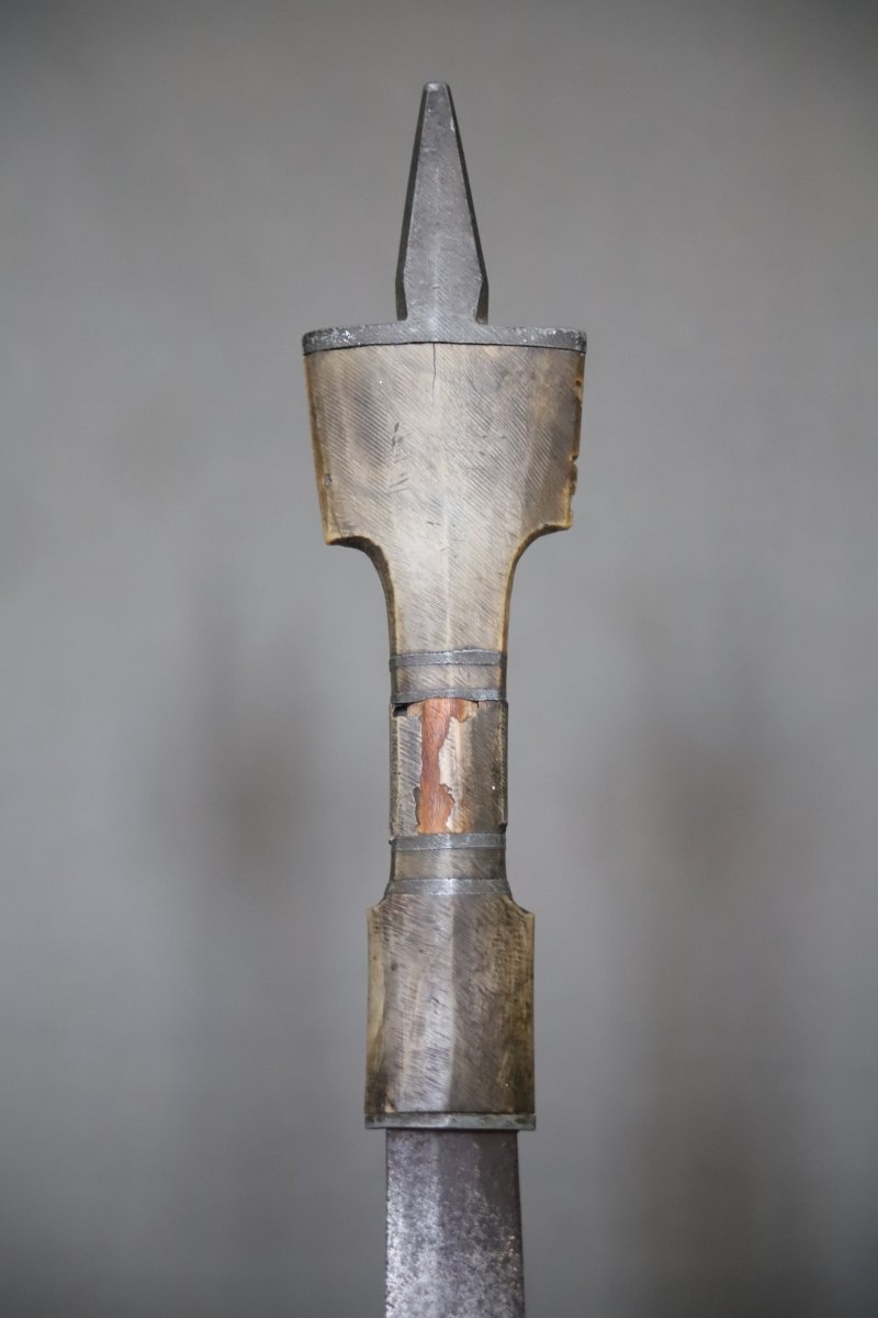 Sabre court de la corne de l'Afrique dit bilao - Abyssinie, Ethiopie, 19ème début 20ème siècle-photo-4