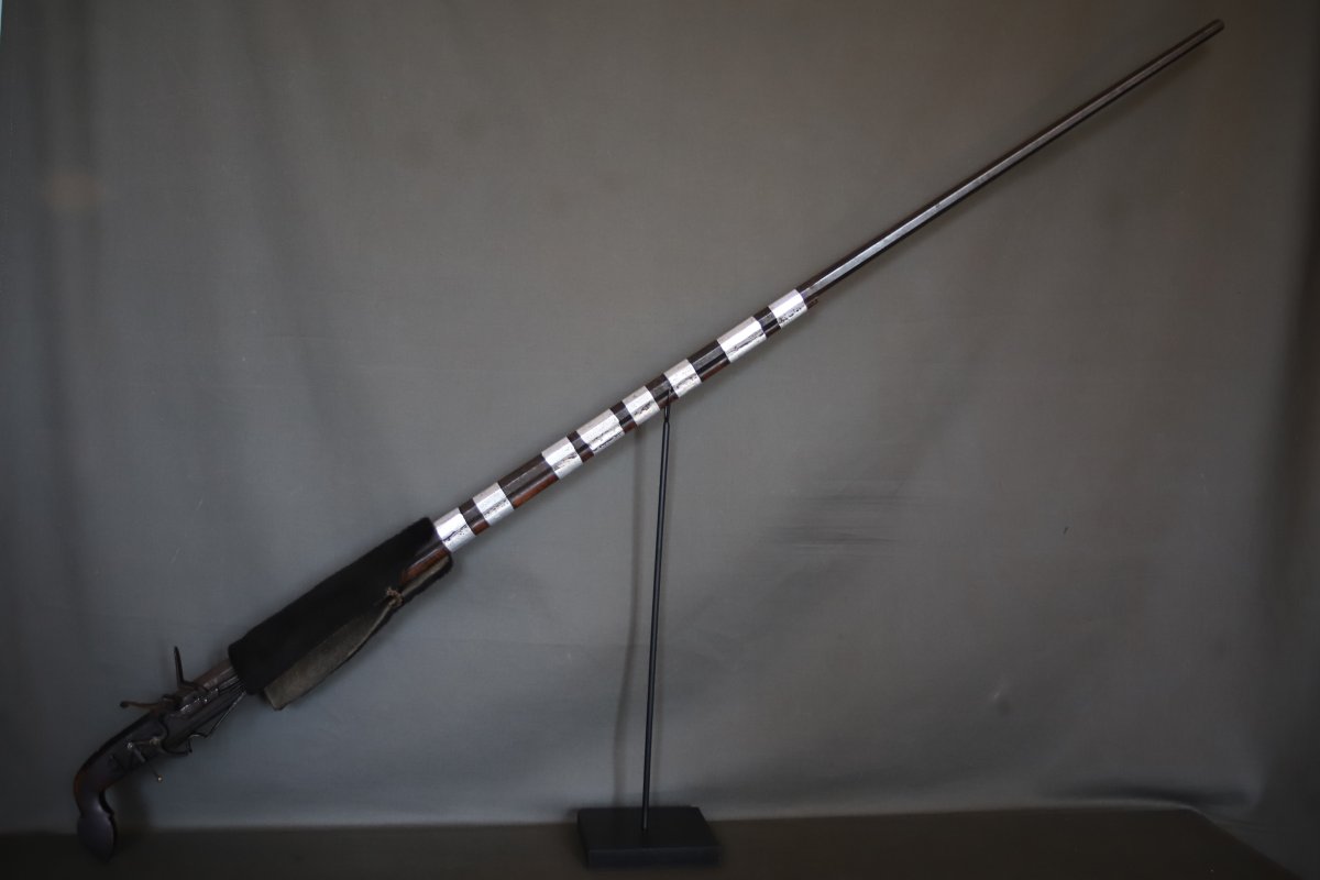 Fusil à silex Indochinois ou Chinois- Indochine, Sud Chine, 19ème-début 20ème siècle-photo-2