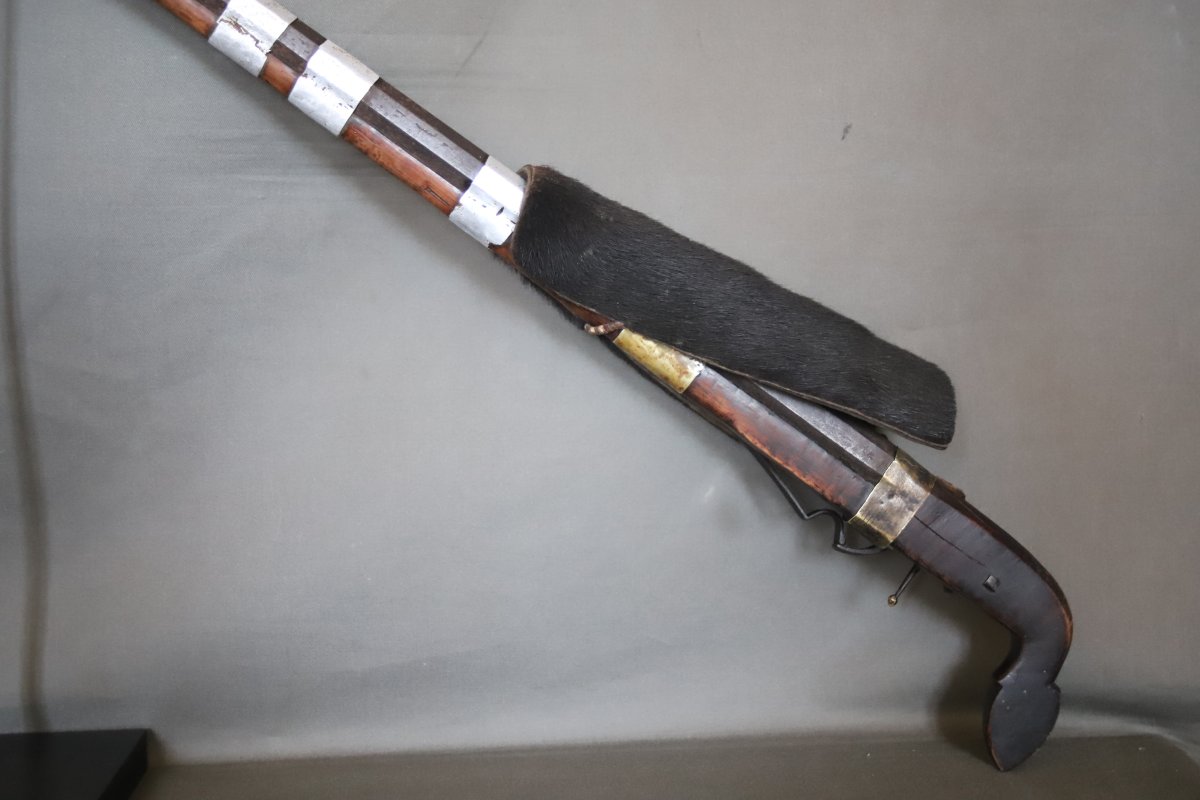 Fusil à silex Indochinois ou Chinois- Indochine, Sud Chine, 19ème-début 20ème siècle-photo-1
