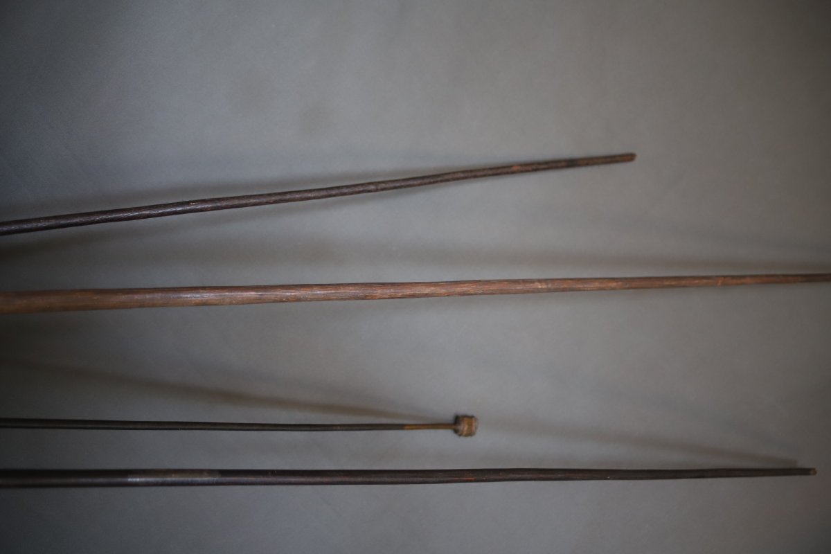 Four Wooden Kanak Spears - New Caledonia, Late 19th To Early 20th Century-photo-5