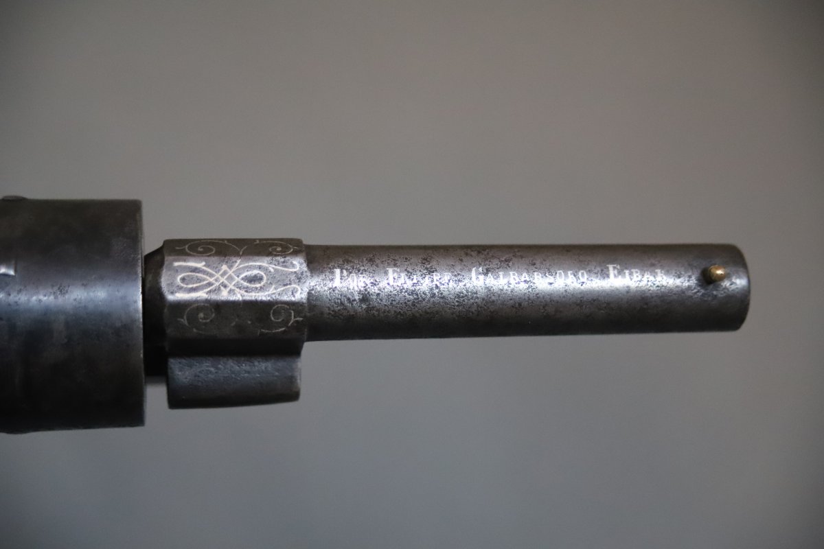 Revolver à broche calibre 9mm - Espagne, Eibar, 2nde moitié du 19ème siècle -photo-2