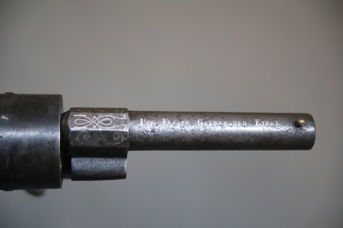 Revolver à broche calibre 9mm - Espagne, Eibar, 2nde moitié du 19ème siècle -photo-3