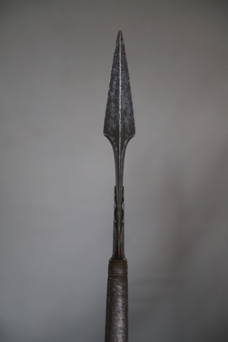 Indian Short Spear With Reinforced Tip - India, 18th–19th Century-photo-2