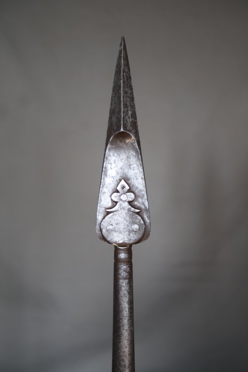 Indian Short Spear With Reinforced Tip - India, 18th–19th Century-photo-3
