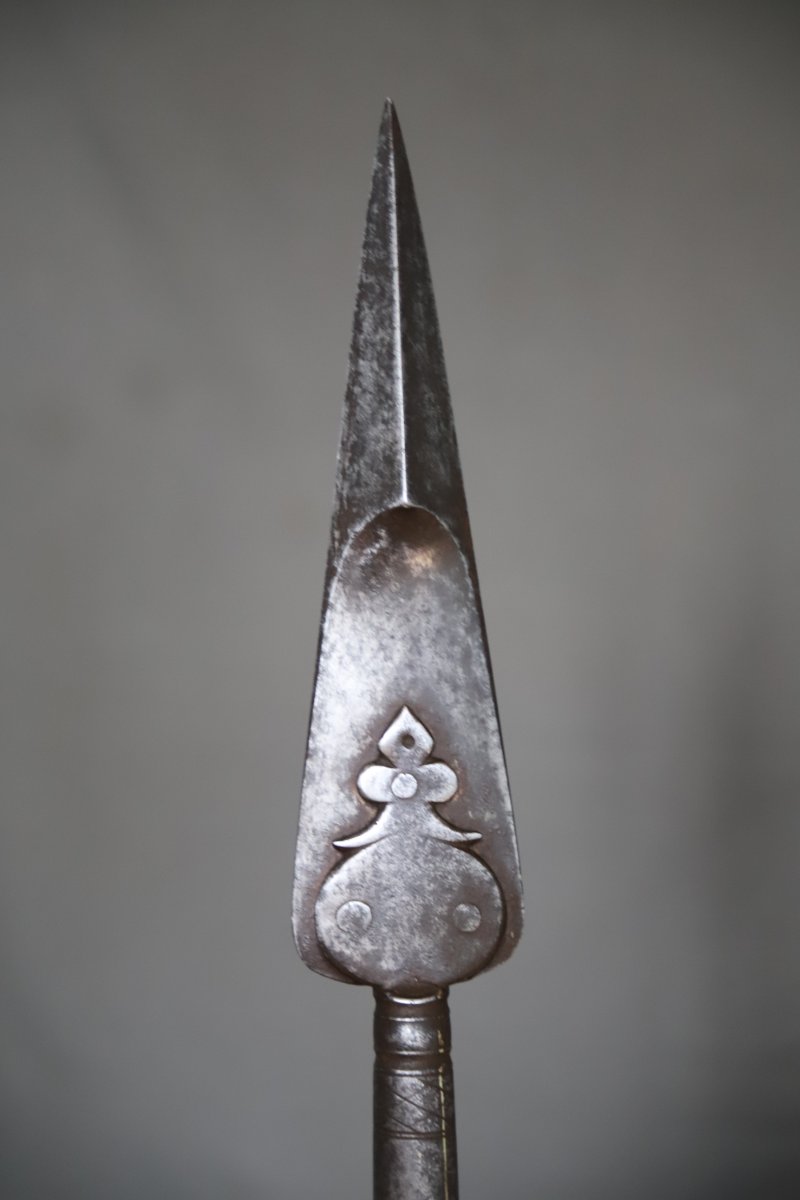 Indian Short Spear With Reinforced Tip - India, 18th–19th Century-photo-2