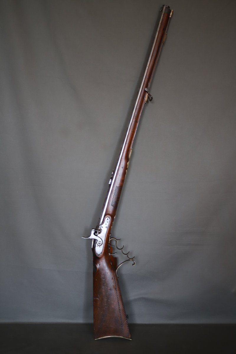 Heavy-barreled Precision Rifle - Possibly German, 19th Century-photo-2