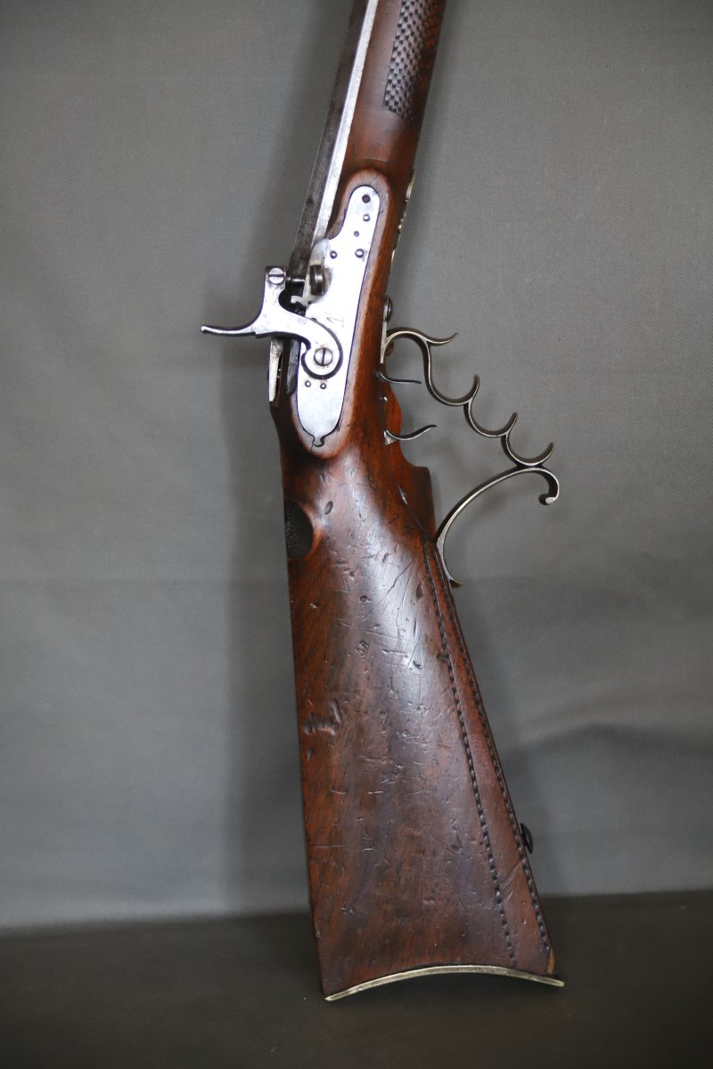 Heavy-barreled Precision Rifle - Possibly German, 19th Century-photo-4
