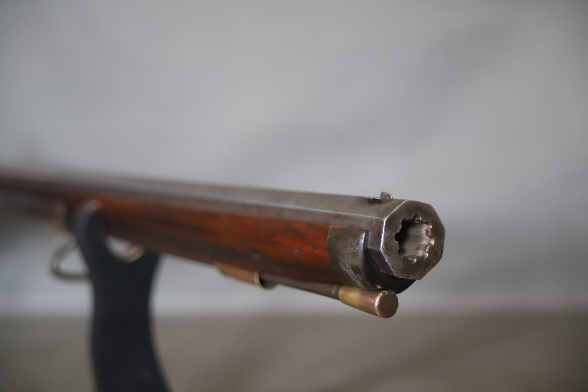 Heavy-barreled Precision Rifle - Possibly German, 19th Century-photo-5