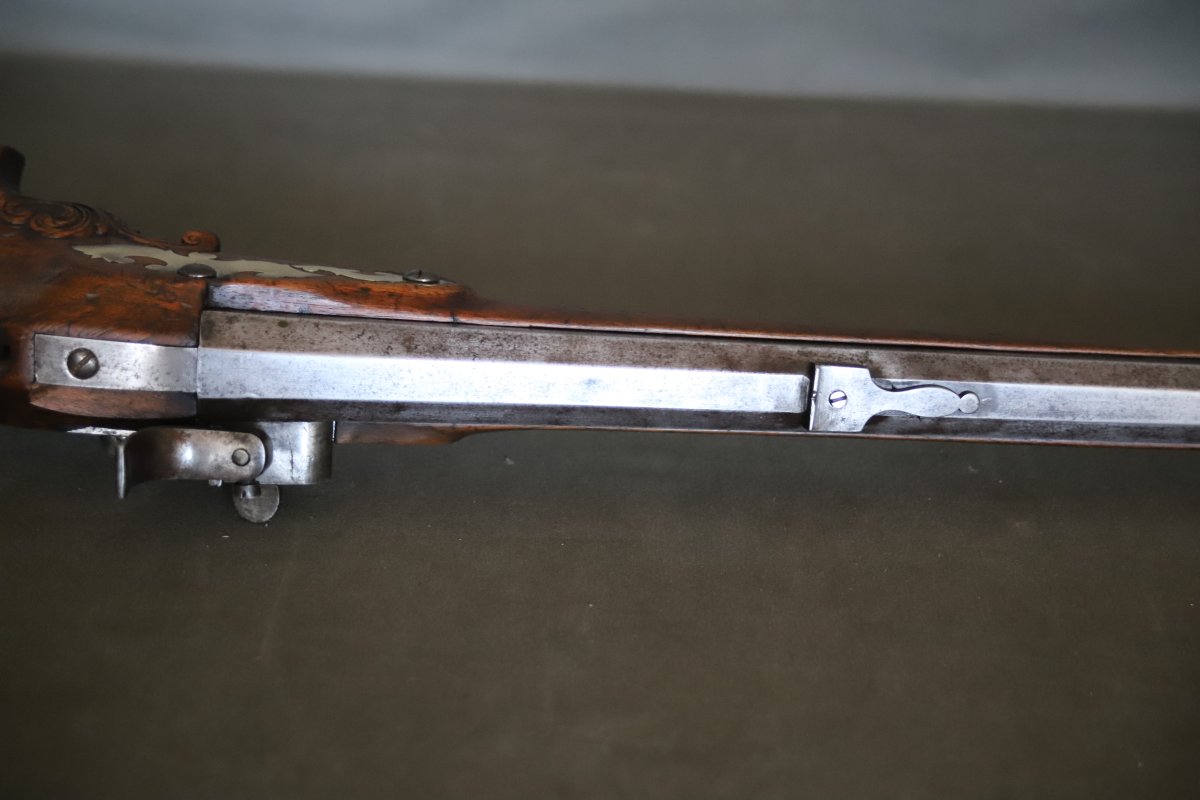 Heavy-barreled Precision Rifle - Possibly German, 19th Century-photo-6
