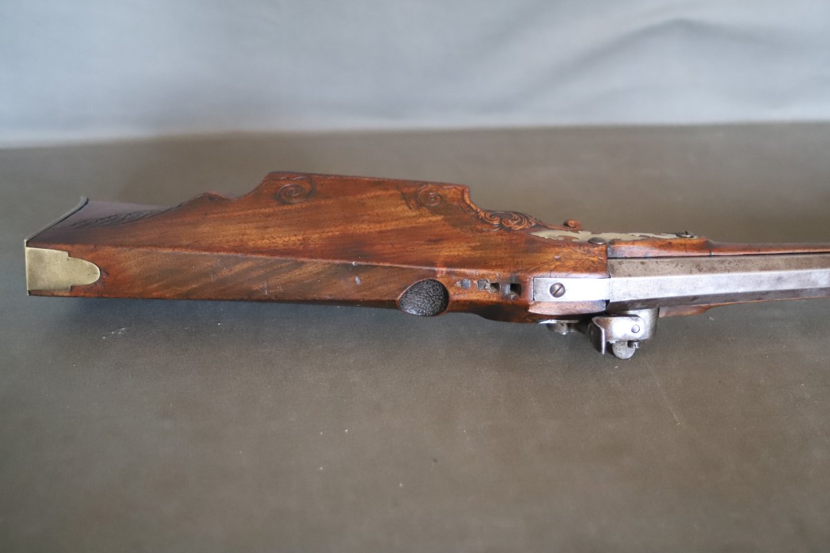 Heavy-barreled Precision Rifle - Possibly German, 19th Century-photo-7