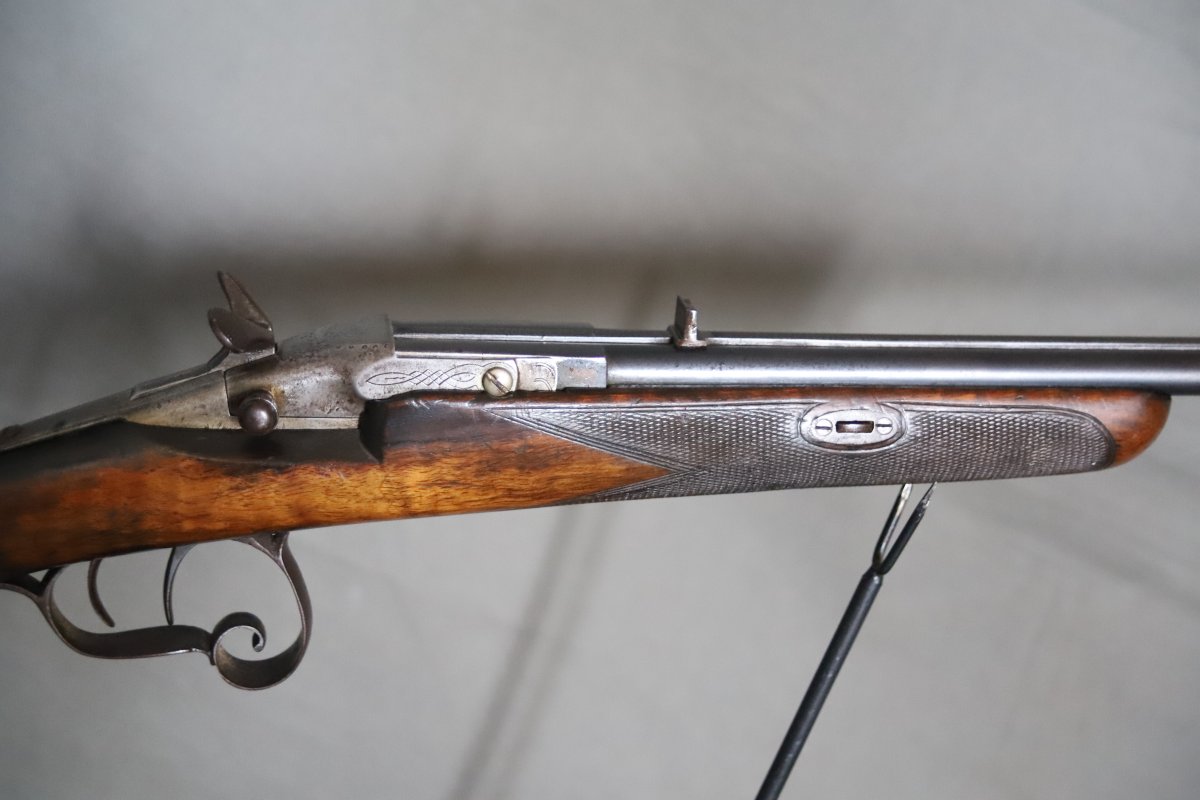 Carabine à canons juxtaposés système Warnant 9mm flobert - Fin 19ème siècle -photo-4
