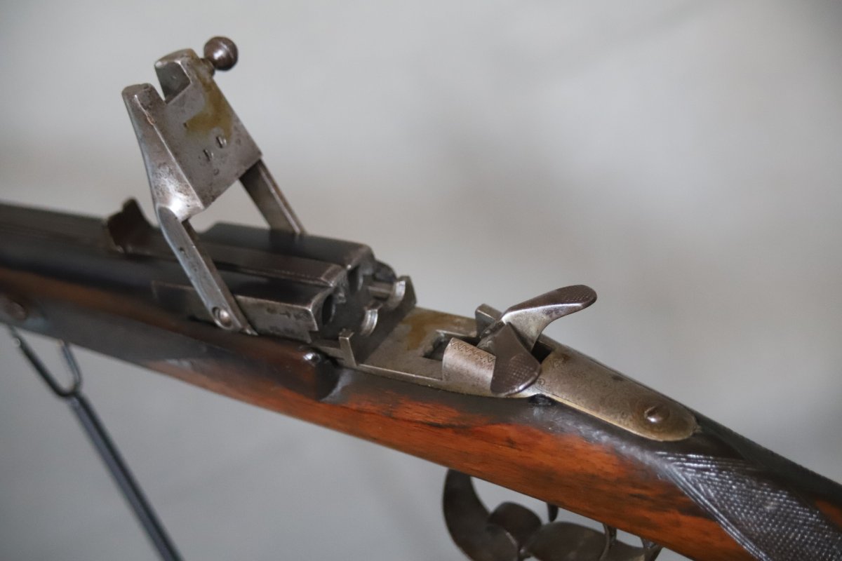 Carabine à canons juxtaposés système Warnant 9mm flobert - Fin 19ème siècle -photo-3