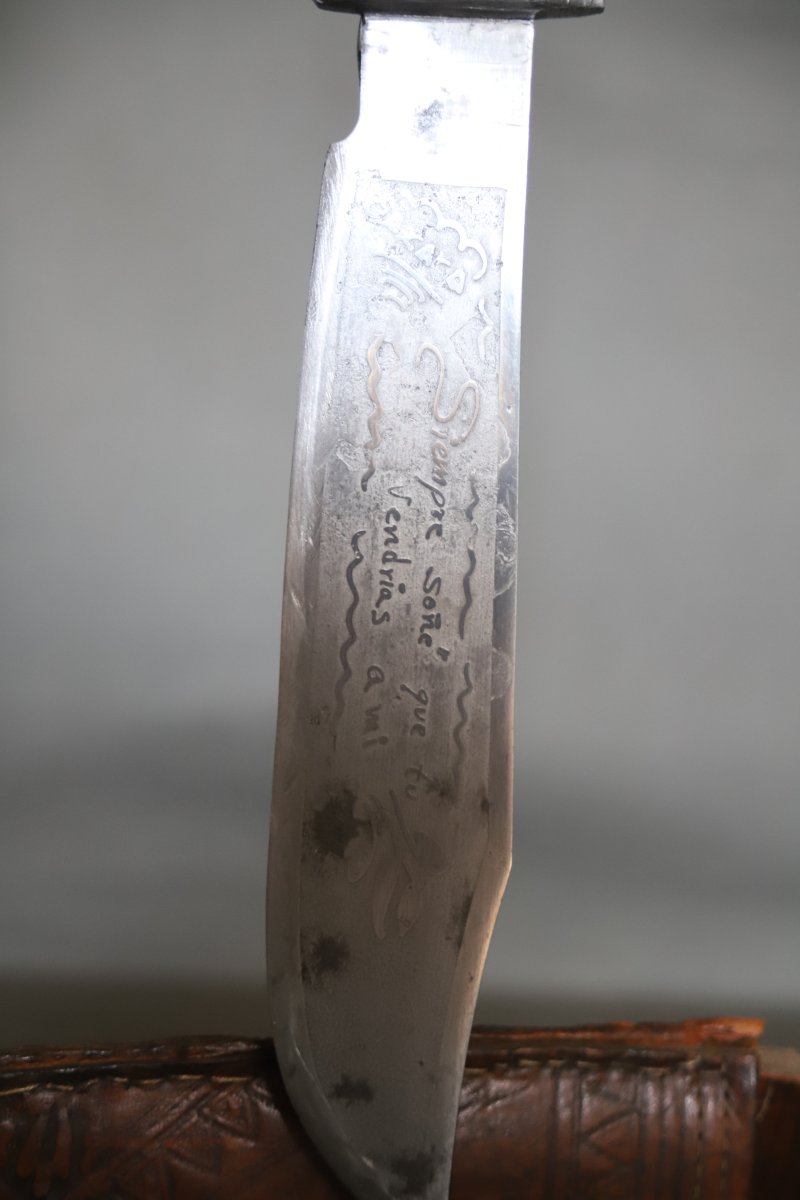Antique Large Mexican Knife - Mexico, Oaxaca, Probably From The 1960s–70s-photo-2