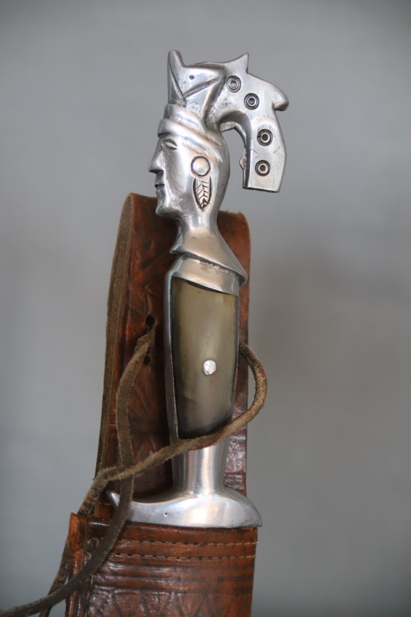 Antique Large Mexican Knife - Mexico, Oaxaca, Probably From The 1960s–70s-photo-5