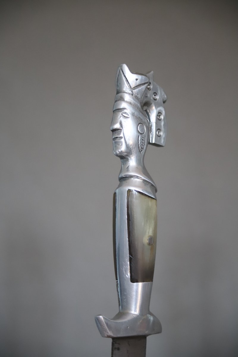 Antique Large Mexican Knife - Mexico, Oaxaca, Probably From The 1960s–70s-photo-7