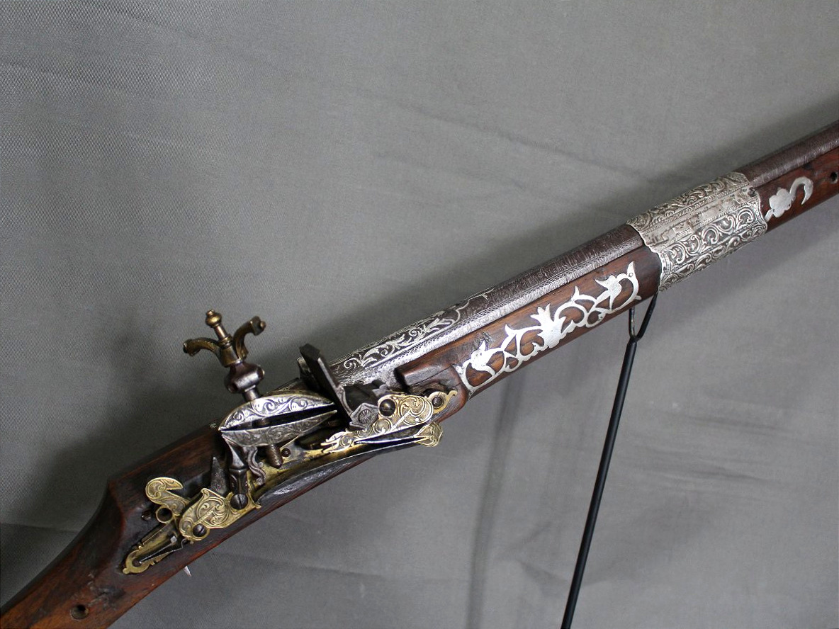 Algerian Moukhala Carbine With Damask Barrel—algeria, Dated 1855 