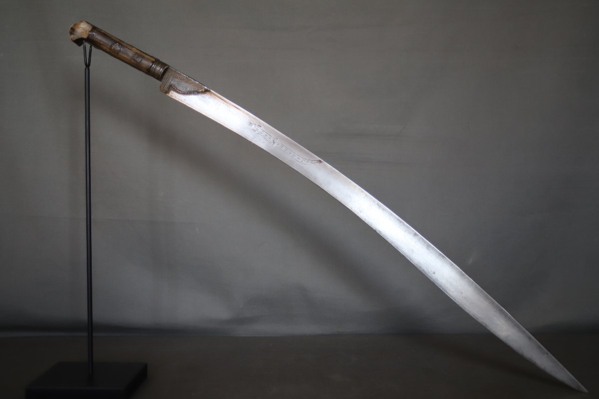 Short Saber Known As A Yatagan - Ottoman Empire, Probably Algeria, 19th Century -photo-3