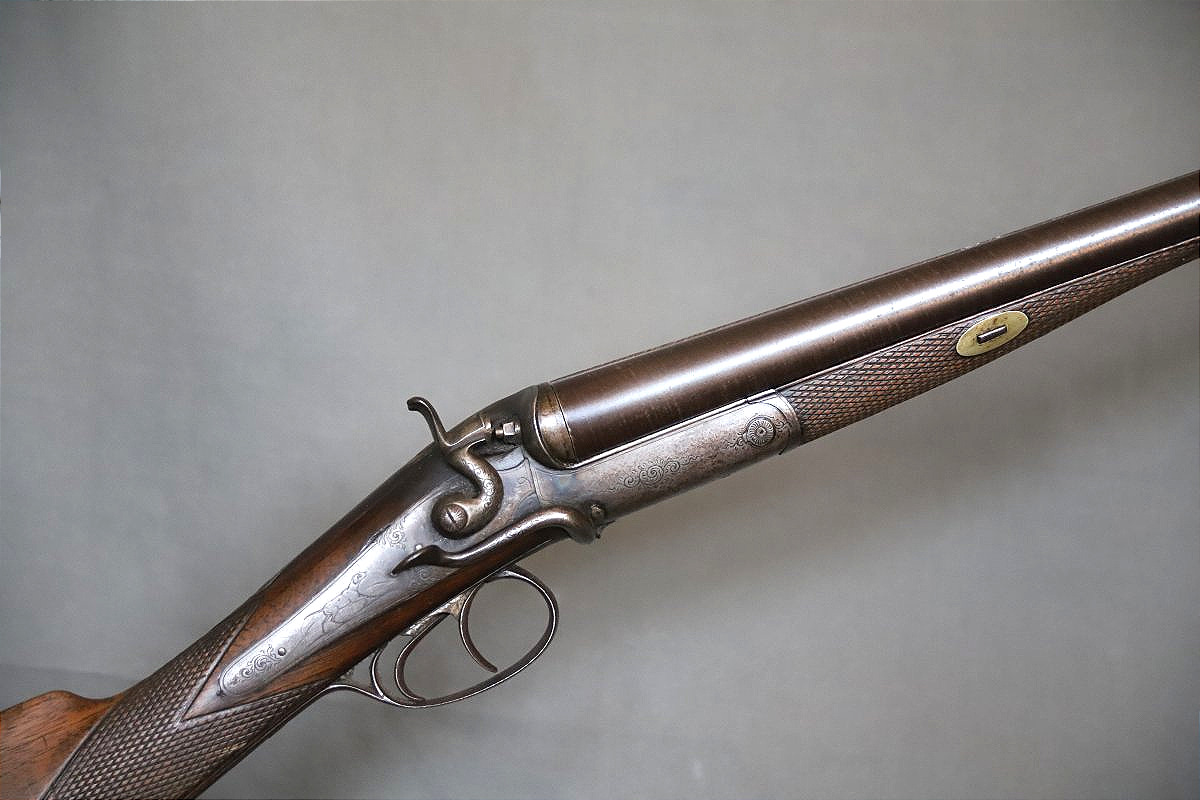 24-caliber Side-by-side Hunting Shotgun - France, Late 19th Century 