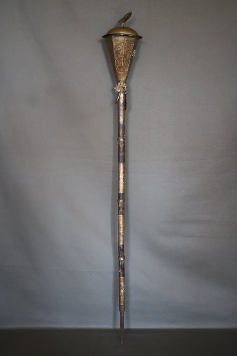 Bâton de commandement dit "baston de mando" - Espagne coloniale, Amérique latin, 18ème siècle-photo-3