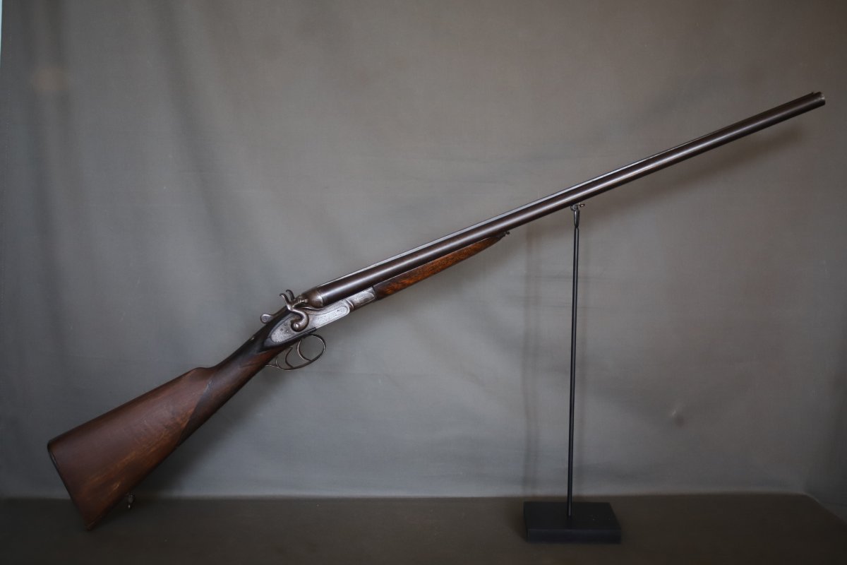 Fusil De Chasse Calibre 16/65 à Percussion Centrale Et Chiens Extérieurs - Fin 19ème-photo-3